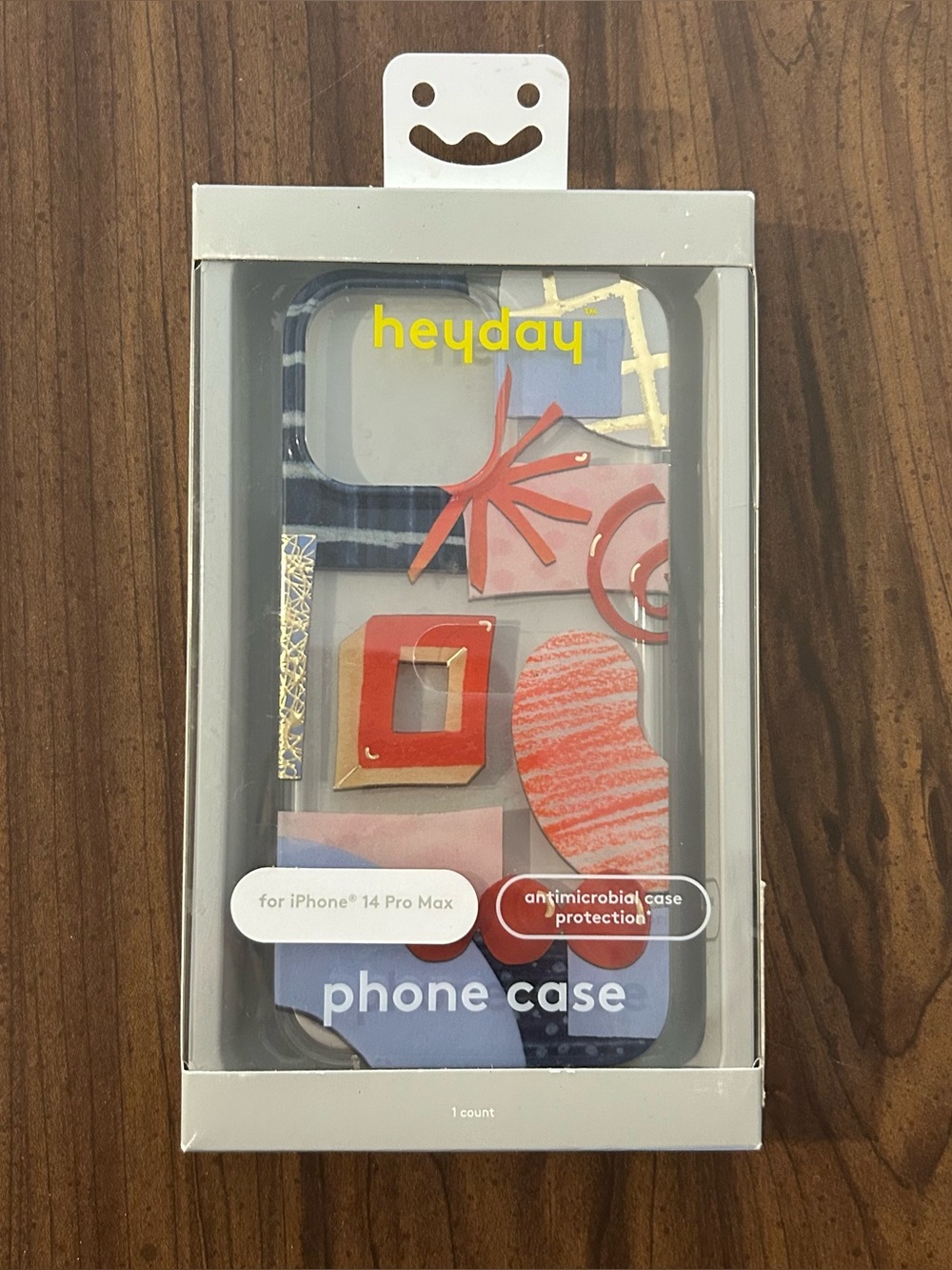 New iPhone 14 Pro Max Heyday Phone Clear Abstract Case Wireless Charge